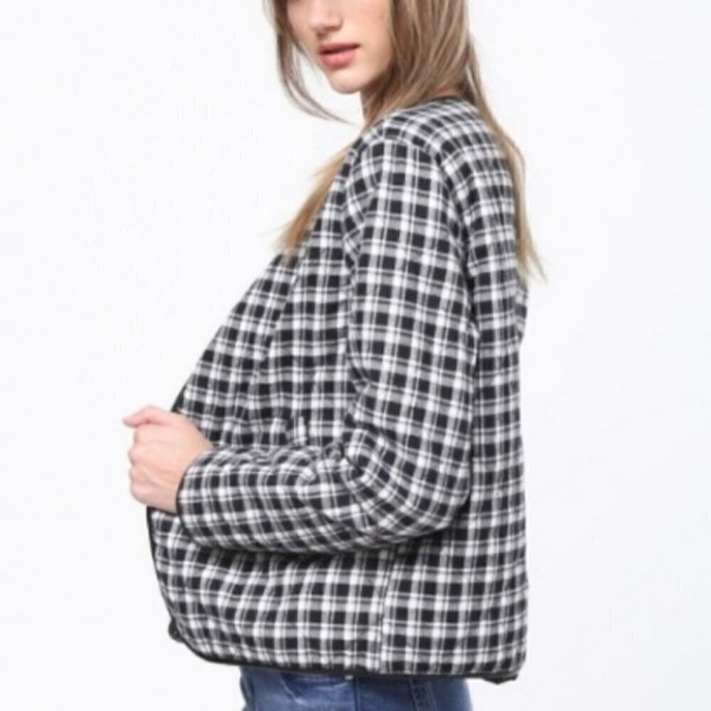 PLAID PRINT JACKET - Picture 3 of 3